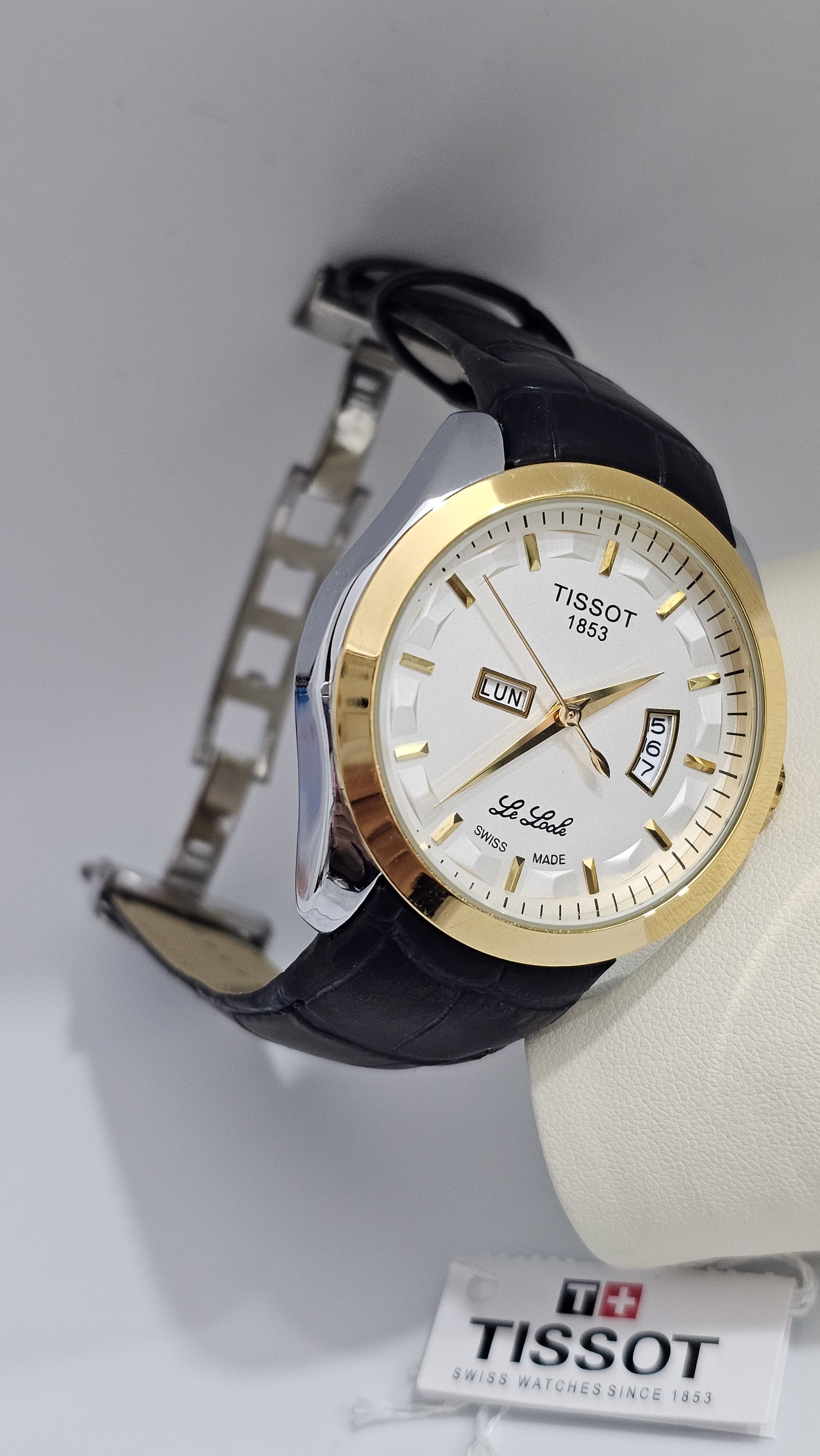 Tissot Le Locle – Kişi Saatı – Qızılı/Silver – Dəri Kordon